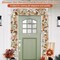 Fall Garland with Lights, White Pumpkins Berries & Maple Leaves - 1PC